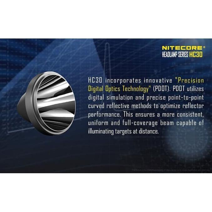Murah Senter Kepala Nitecore Hc30 Headlamp Senter Led Cree 1000 Lumens Bagus