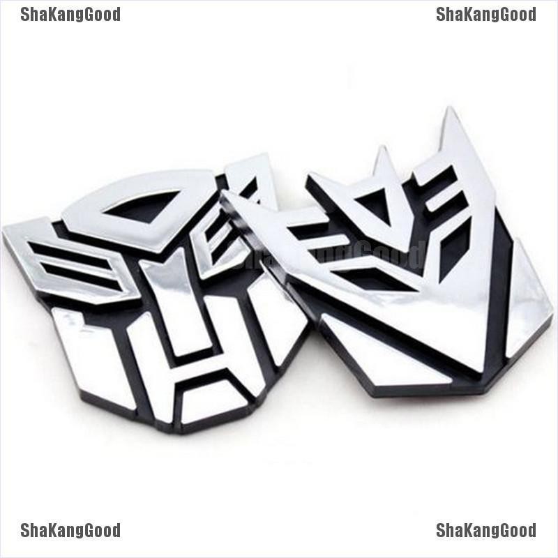 Fad Stiker Emblem Logo ShaKang Transformers 3D Untuk Mobil