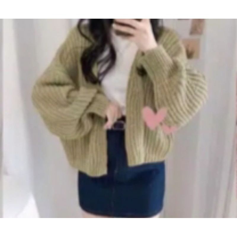 Cardy Hazel Rajut | Sweater Wanita | Hazel Oversize | Cardi Hazel