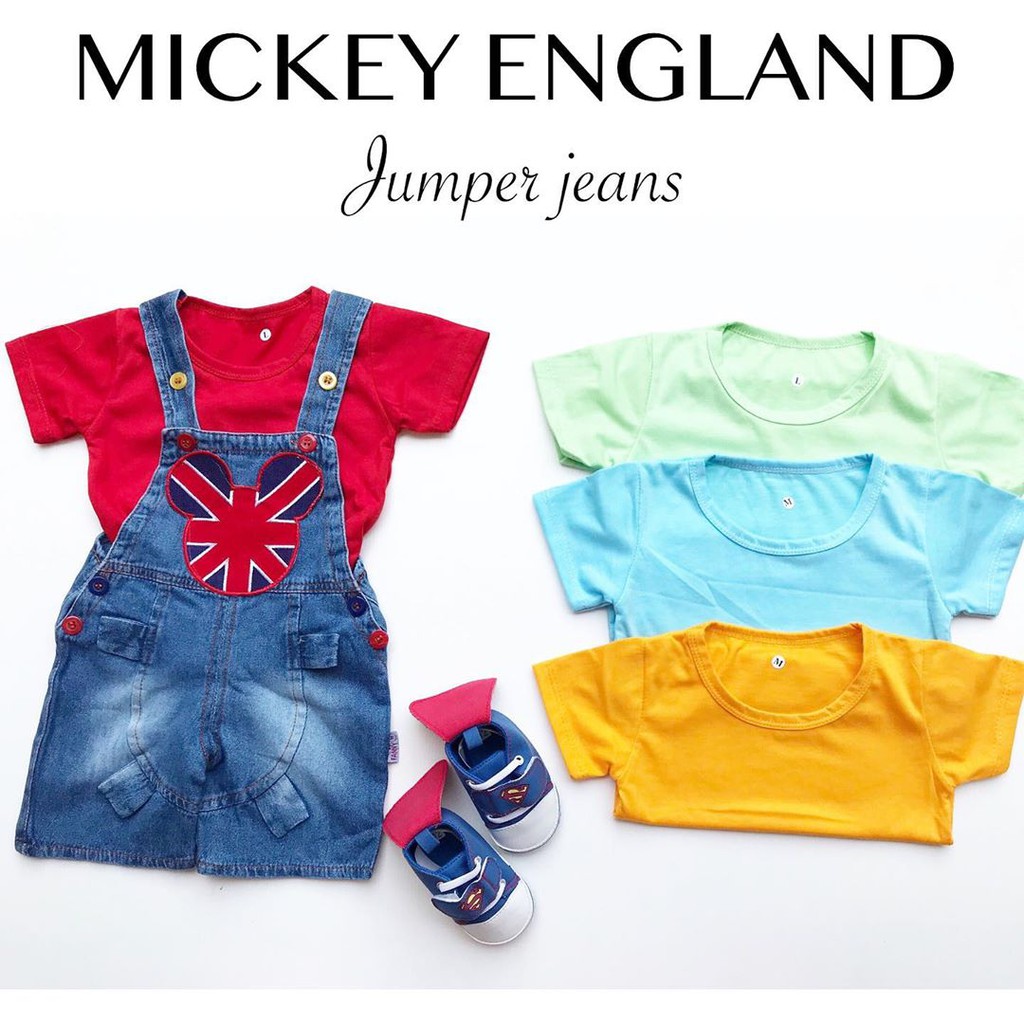 USA mcky Baju Setelan Kaos Jumper Jeans Pergi Jalan Lucu Fashion Anak Bayi Cowok Laki Terlaris Lucu