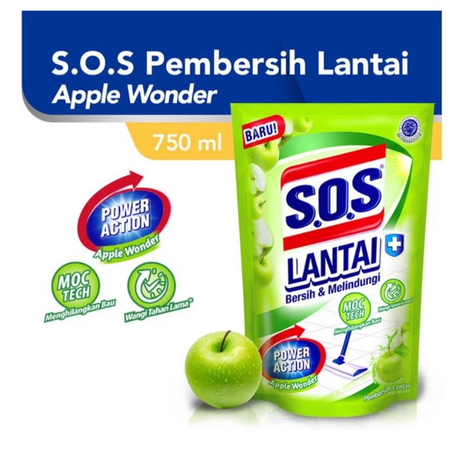 SOS PEMBERSIH LANTAI REFILL 750ML