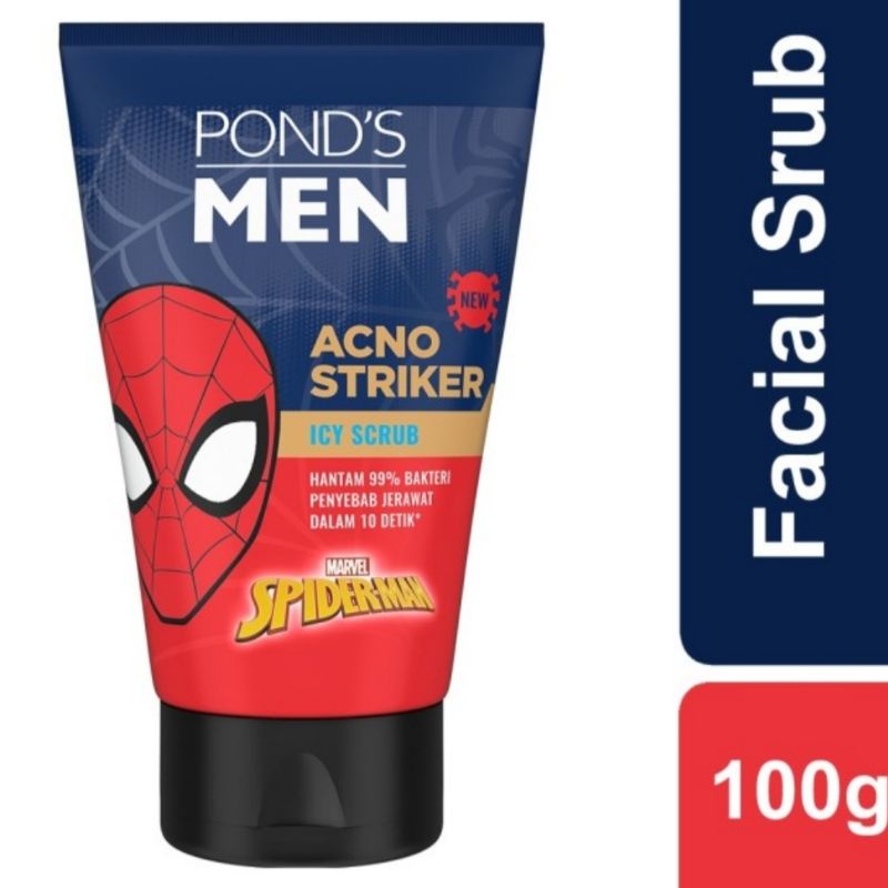 Jual Ponds Men Face Wash Pack Facial Scrub Facial Foam Spiderman Ml Special Edition