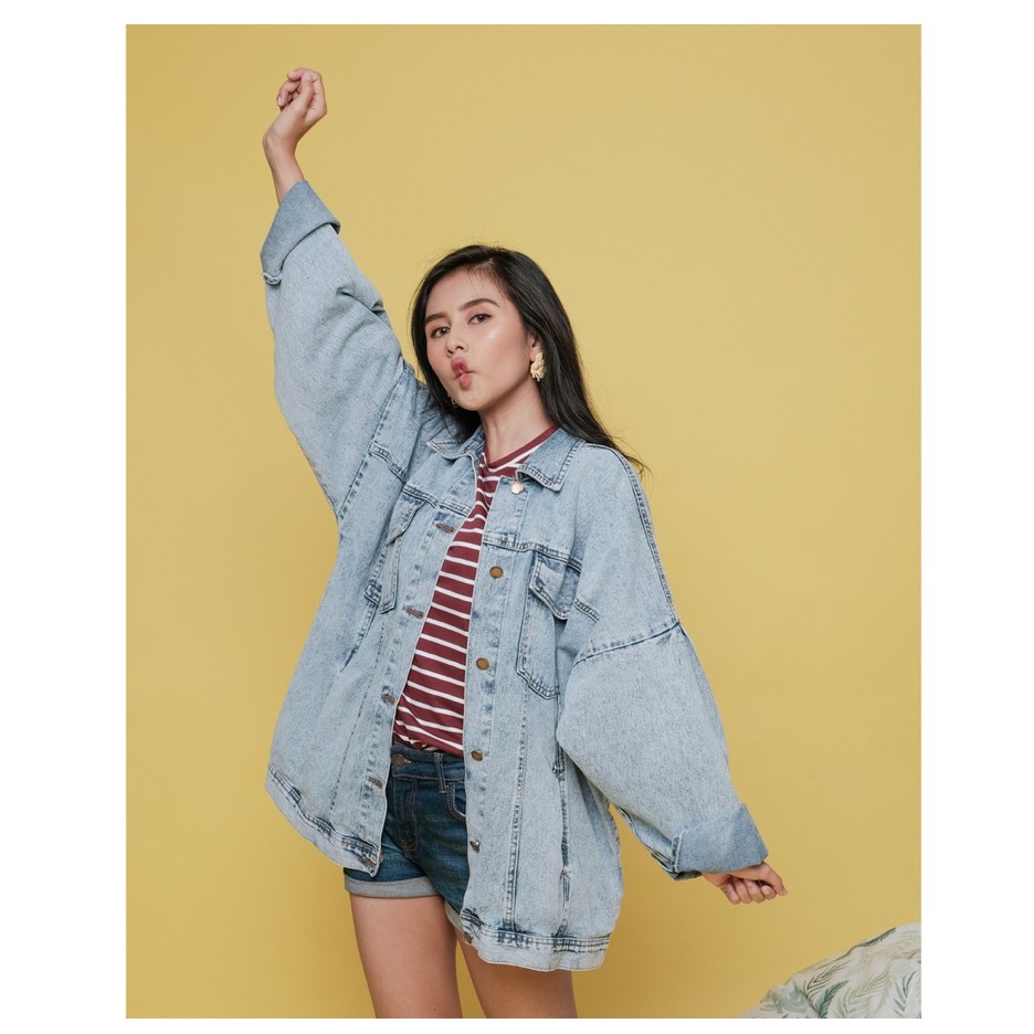 jaket jeans oversized