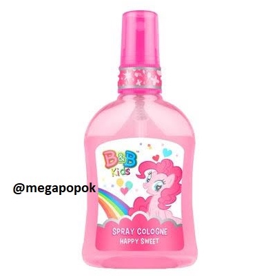 B&amp;B Kids Spray Cologne Barbie Pink/Barbie Ungu/Little Pony/Rainbow Dash 125ml/megapopok