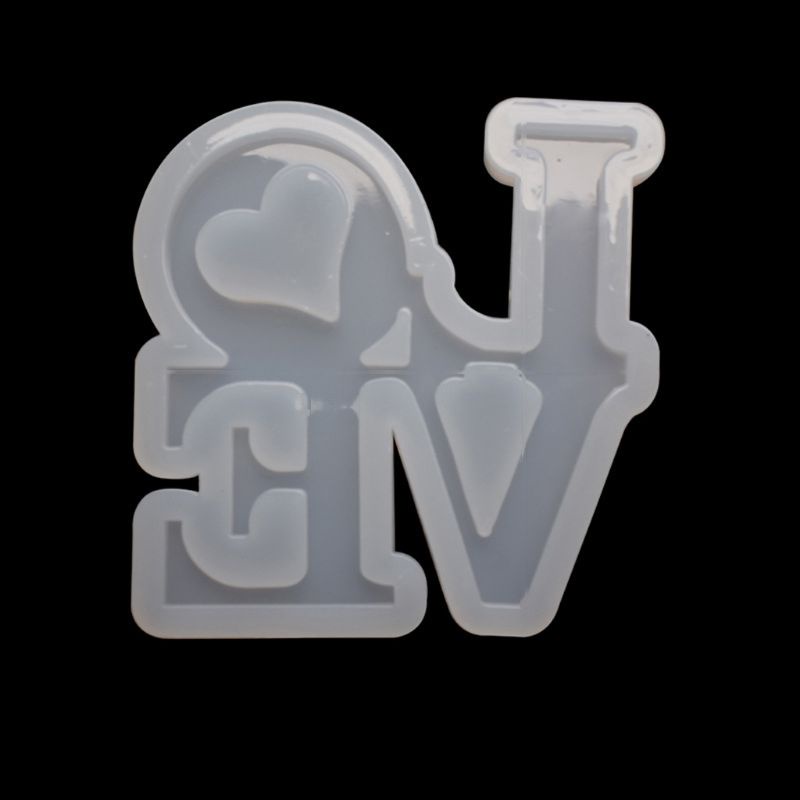 SIY  Handmade English Letters Love Pendant Silicone Jewelry Resin Mold Resin Casting Mold Jewelry Making Tools