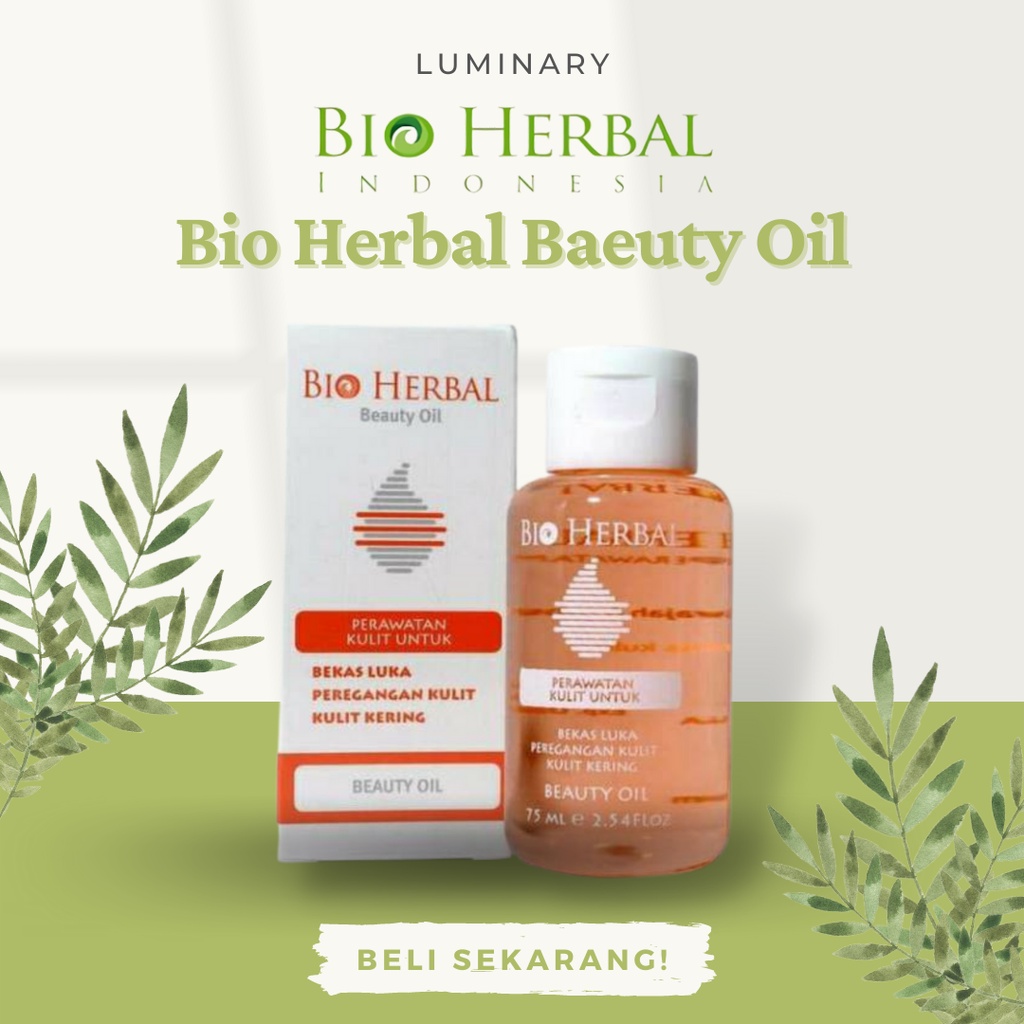 Bio Herbal Beauty Oil Minyak Perawatan Kulit Obat Penghilang Bekas Luka Perawatan Kulit Tubuh Original BPOM