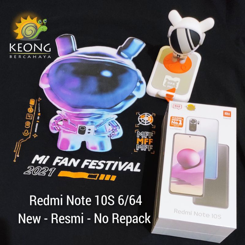 Redmi Note 10S 6/64 Garansi Resmi No Repack