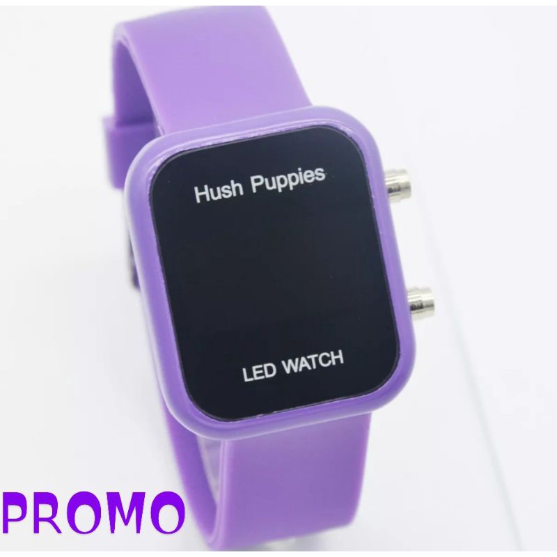 Jam Tangan Wanita Kecil | Jam Tangan Cewek LED Digital Touchscreen  Model Kotak Hush