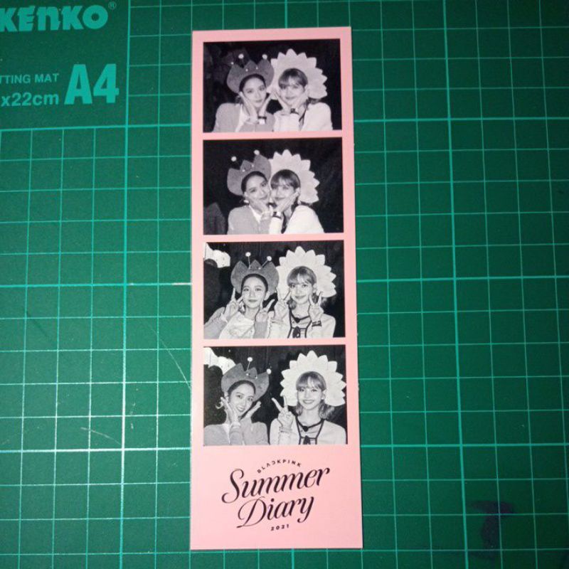 photocard 3 cut photo/photostrip summer diary blackpink 2021 lisa jisoo lisoo