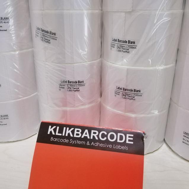 

Flash Sale LABEL BARE XPrinter XP-360B Uk. 50 X 30 1 LINE THERMAL 50X30 MM ( isi 1.000 pcs ) MURAH !