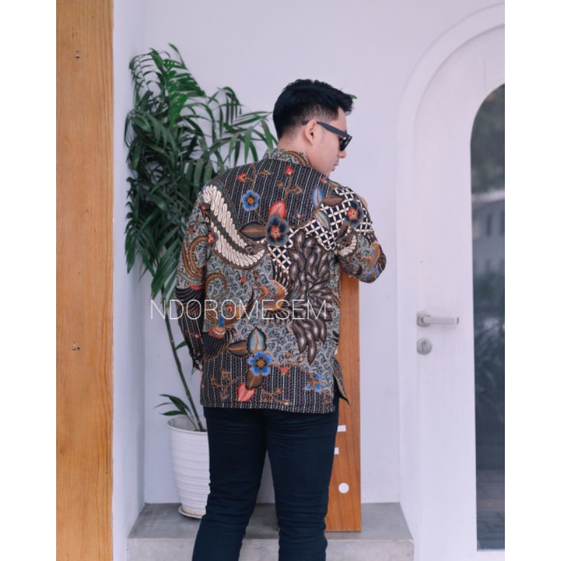 BATIK PREMIUM NDOROMESEM PRABU LENGAN PANJANG KATUN HALUS BATURADEN FULLFURING