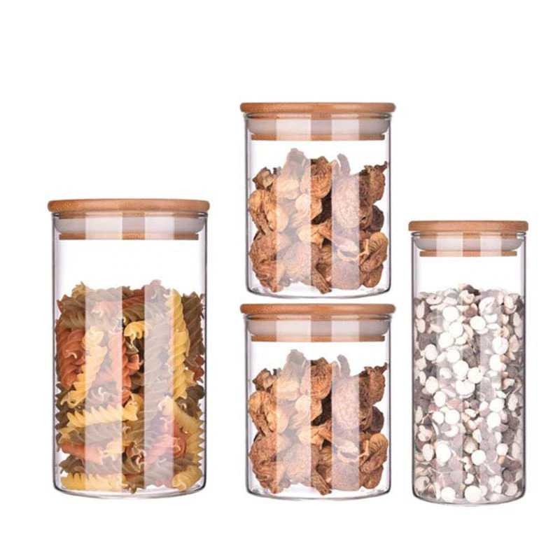 Toples Kaca Unik Penyimpanan Makanan Borosilicate Glass Storage Jar