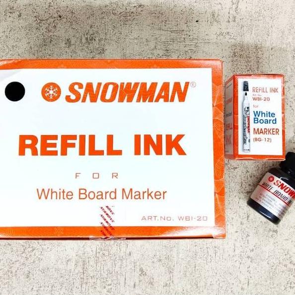 

BARU ㅱ REFIL SPIDOL SNOWMAN WHITE BOARD HITAM ❅