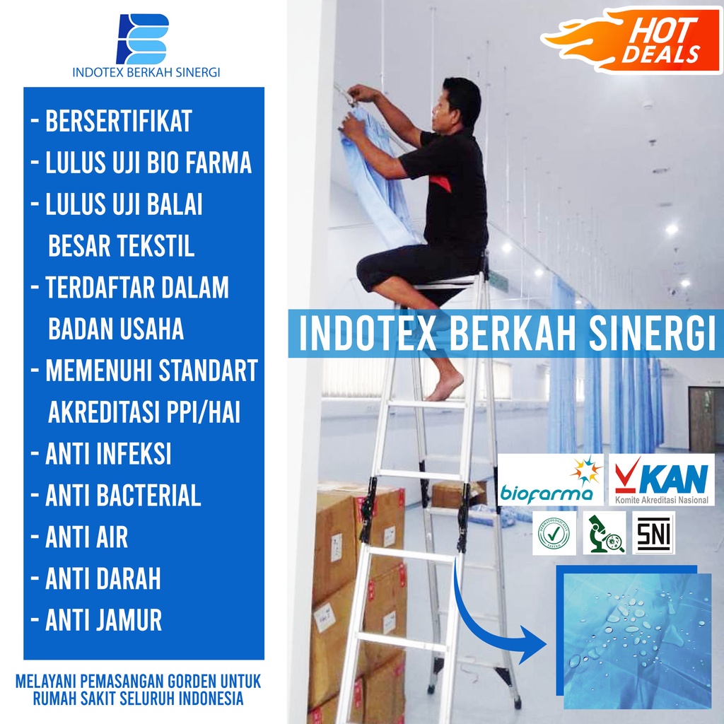 GORDEN RUMAH SAKIT | SEKAT | KLINIK | SPA | SALON | HARGA REL GORDEN RUMAH SAKIT / KAIN GORDEN ANTI 