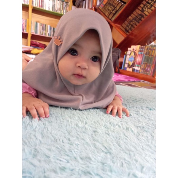 𝐀𝐍𝐈𝐒𝐀 𝐇𝐈𝐉𝐀𝐁 - JILBAB BAYI NEWBORN/JILBAB BAYI/JILBAB ANAK/JILBAB BAYI 0-6 BULAN/JILBAB BAYI LUCU/JIL