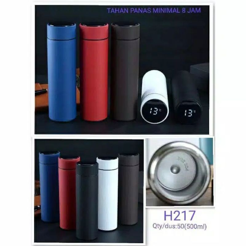 THERMOS SUHU Thermos Air Panas Led Display Suhu Temperatur Ukuran 500ML