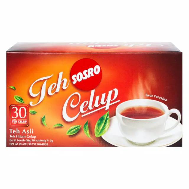 

Sosro Teh Celup Black Tea isi 30 kantong