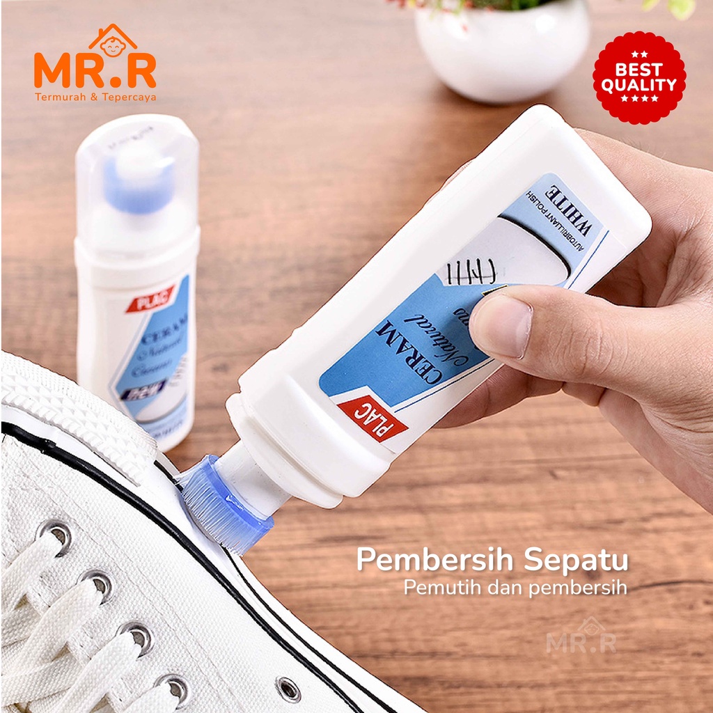 Pembersih Sepatu Putih Penghilang Noda Pemutih Sepatu White Perawatan Sepatu Tas Bag Shoes Cleaner