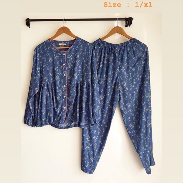 Lolita Flower Navy Pajamas by Puella