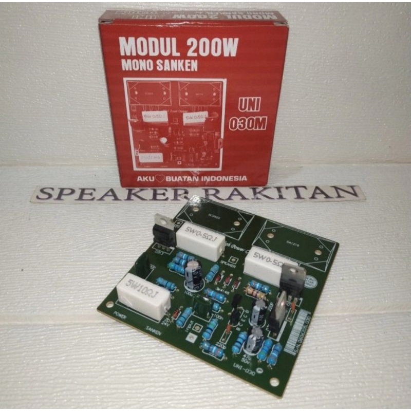 Kit Driver Power Amplifier Mono 200Watt Sanken UNI 030M