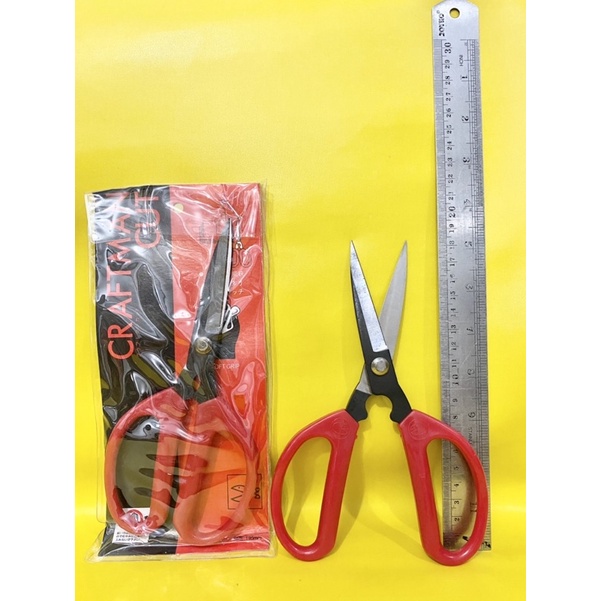 gunting craftman cut besar5”  / gunting kain soft grip / gunting kertas / gunting tajam serbaguna