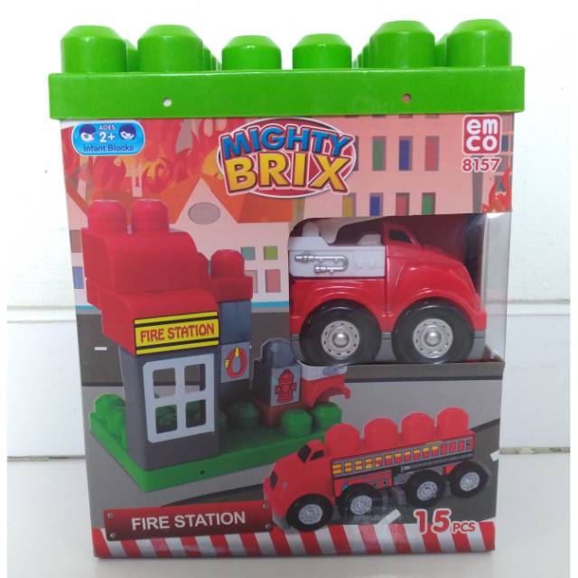Emco Mighty Brix Fire Station 8157