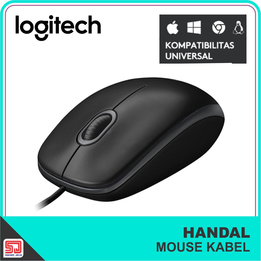 Logitech B100 Mouse Kabel USB Original