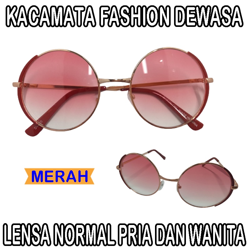 Baru Kacamata Unisex Untuk Pria wanita Kacamata Bulat Boboho Gaya Trend Santai Cassual - Kacamata Sunglasses Round Kacamata Fashion