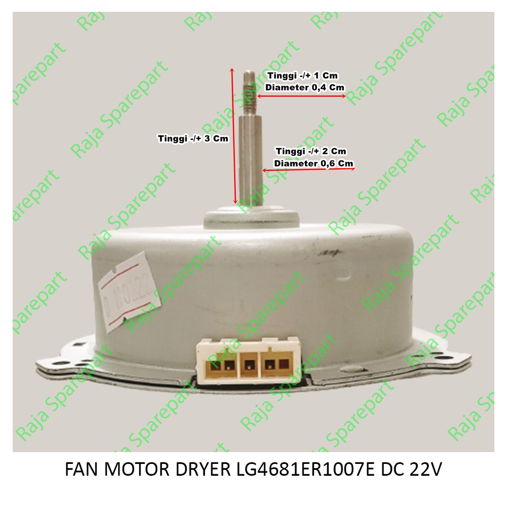 FAN MOTOR DRYER LG 4681ER1007E DC22V