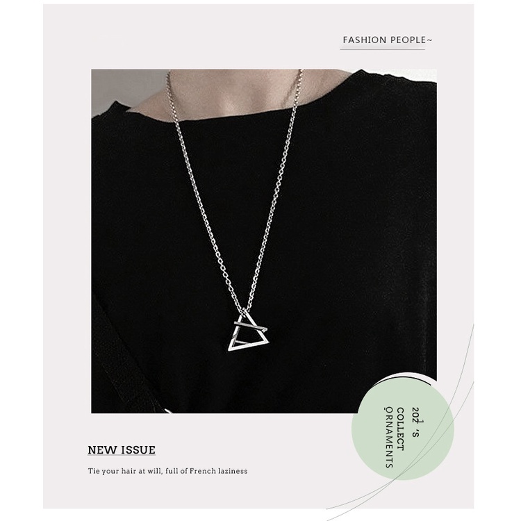 Tiga dimensi ruang geometris kalung hip hop Keren kalung Hollow kreatif rasa desain kalung cocok unt