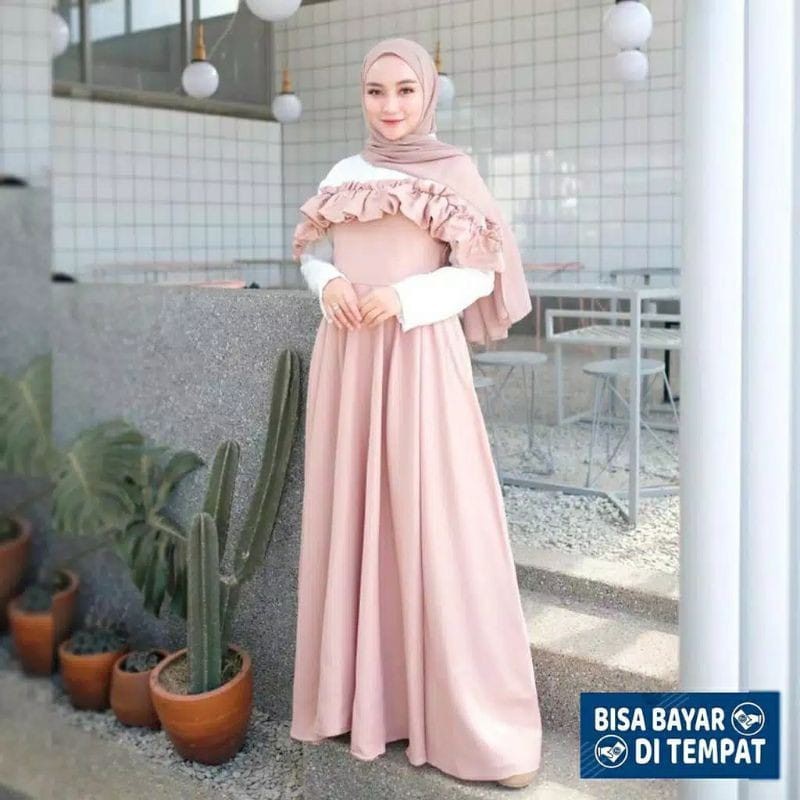 Gamis Pesta Terbaru Termurah 2022 Baju Muslim Pakaian Wanita Terbaru