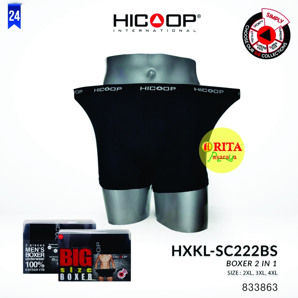 Hicoop Celana Dalam Boxer Pria Big Size