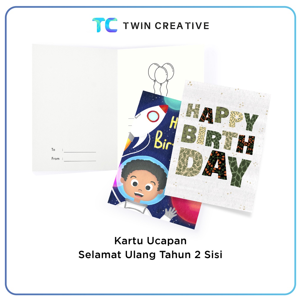 Kartu Ucapan Custom Happy Birthday - Kartu Ucapan Selamat Ulang Tahun