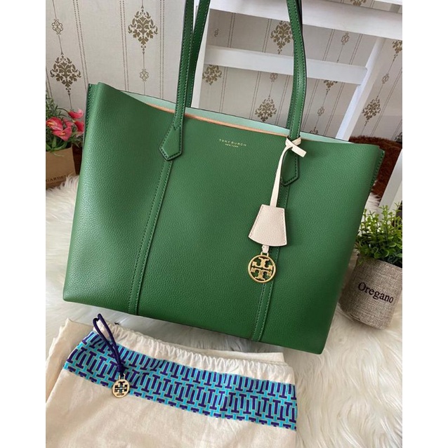 Tory burch Perry triple compartment tote arugula
