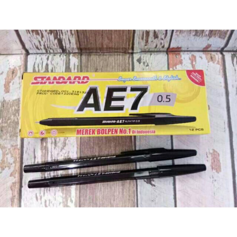 

Pulpen / Bolpen/ Bolpoint Hitam AE7 harga per 12 pcs