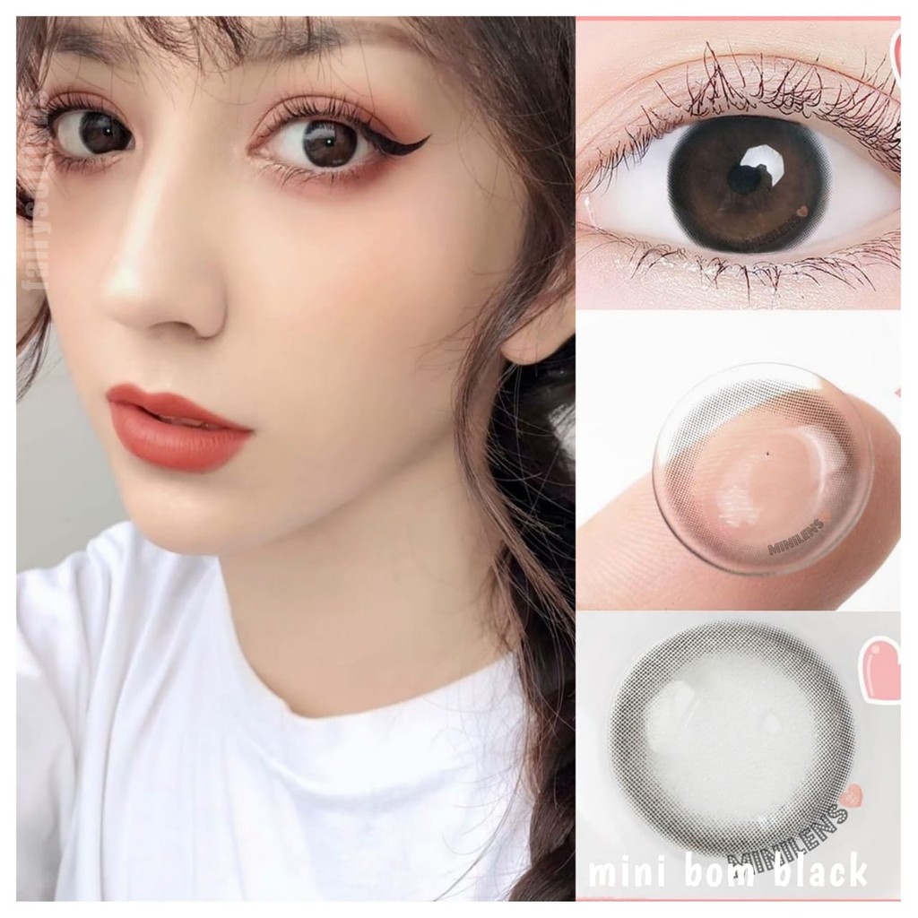 Softlens Kitty Mini bom black (sangat natural) / KONTAK LENSA