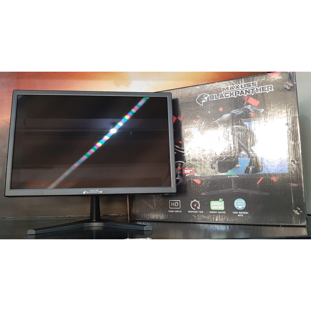 MONITOR LED BLACK PANTHER FULL HD 19 Inch VGA HDMI NAMPOL HEMAT