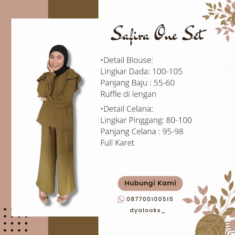 Safira One Set/One Set Rayon/One Set Crinkle Rayon