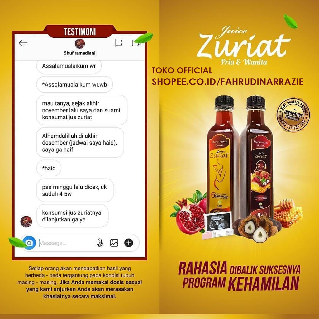 Madu Buah Zuriat Promil Asli Penyubur Kandungan Suami Istri