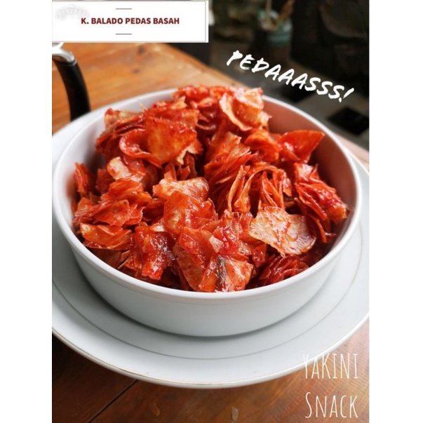 

KERIPIK SINGKONG BALADO SANJAY PEDAS MANIS BASAH 500gr