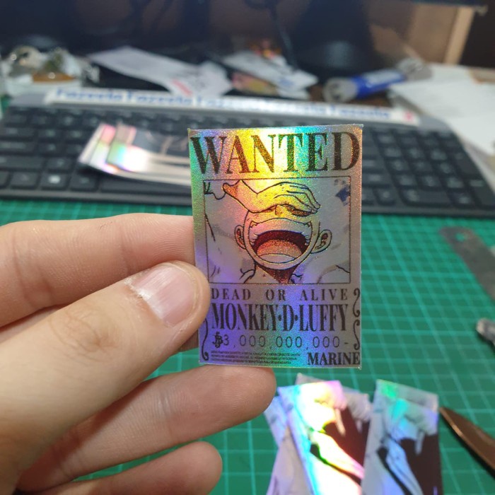 

Sticker Hologram Anime - PSH1127 - Onepiece - Luffy Bounty NEW