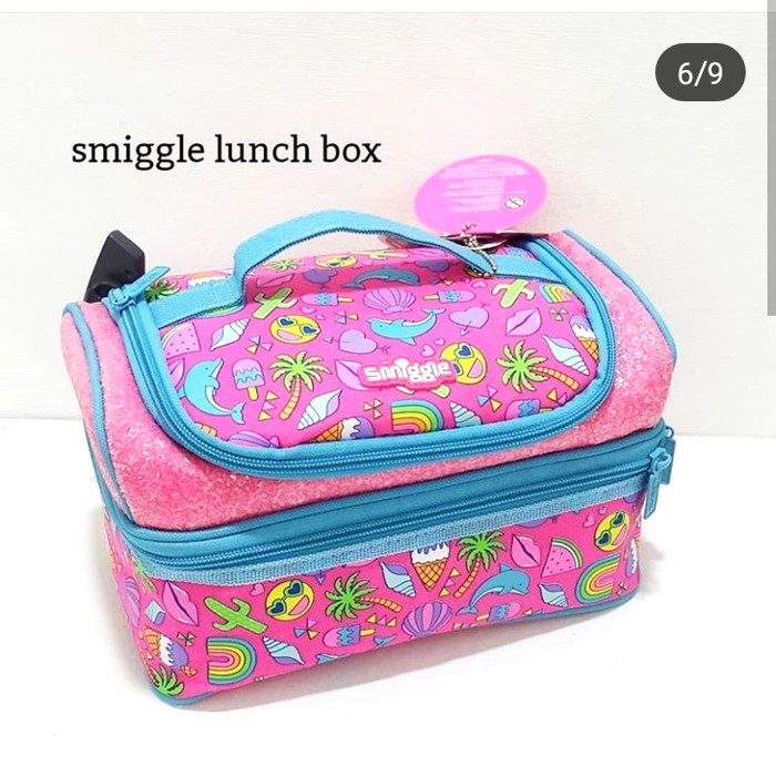 Jual Smiggle lunch box glitter pink tempat makan smiggle asli Shopee