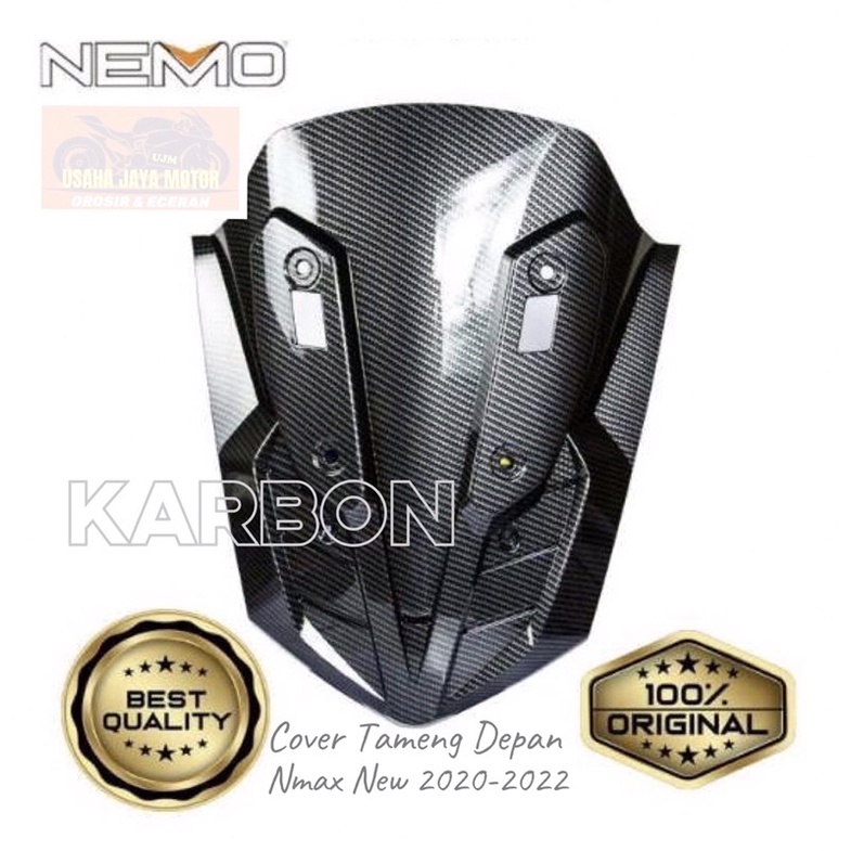 Cover Tameng Depan Nmax New 2020-2022 Karbon Original Merk NEMO