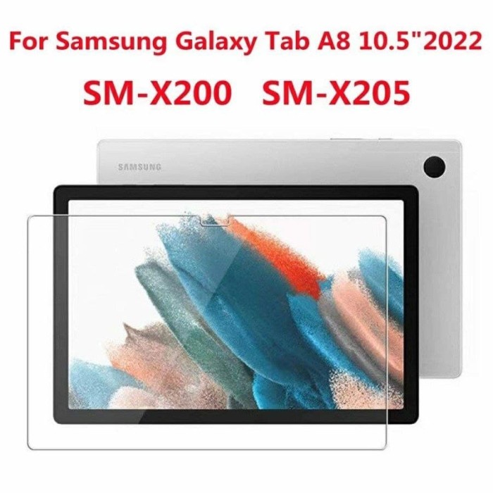 TEMPERED GLASS SAMSUNG TAB A8 2022 ANTI GORES SAMSUNG TAB A8 X200 X205