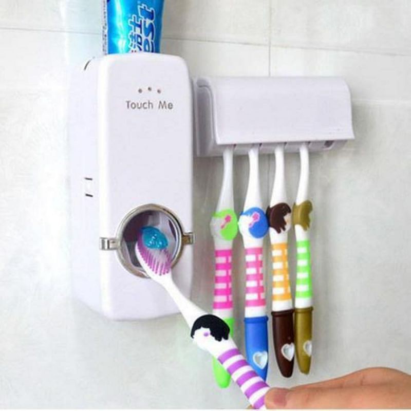 NEW TOOTHPASTE DISPENSER &amp; BRUSH DISPENSER ODOL DAN TEMPAT SIKAT GIGI