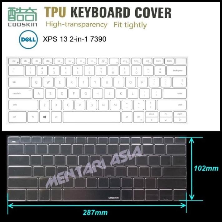 Keyboard Protector Dell Xps 13 2-In-1 7390 - Cooskin Premium Tpu