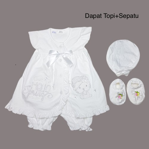 [SIAP KIRIM] Baju Bayi Perempuan New Born (Baby Set)/ New Born Baby Dress / 0-6 bulan/ Dress aqiqah