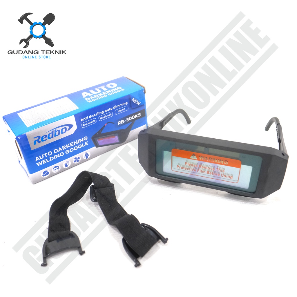 Kacamata Las Auto Darkening REDBO RB300KS / Kacamata Las Otomatis REDBO RB 300 KS Welding Glass Auto