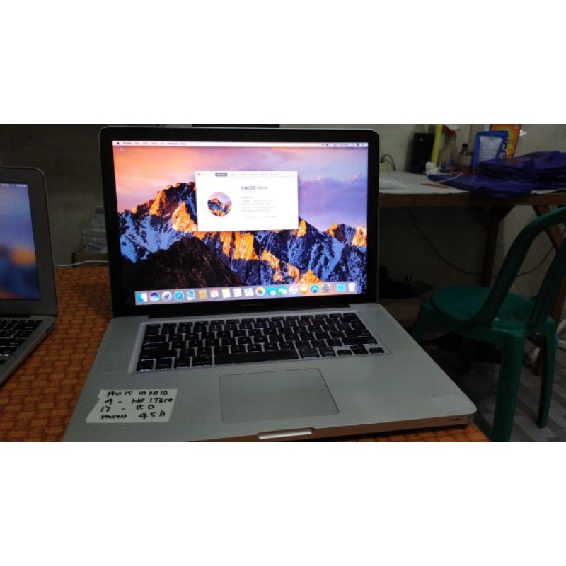 OBRAL..MAC PRO 15 IN 2010..RAM 4 ..HDD 500gb..CIRE I5..DUAL VGA..MINUS DENT