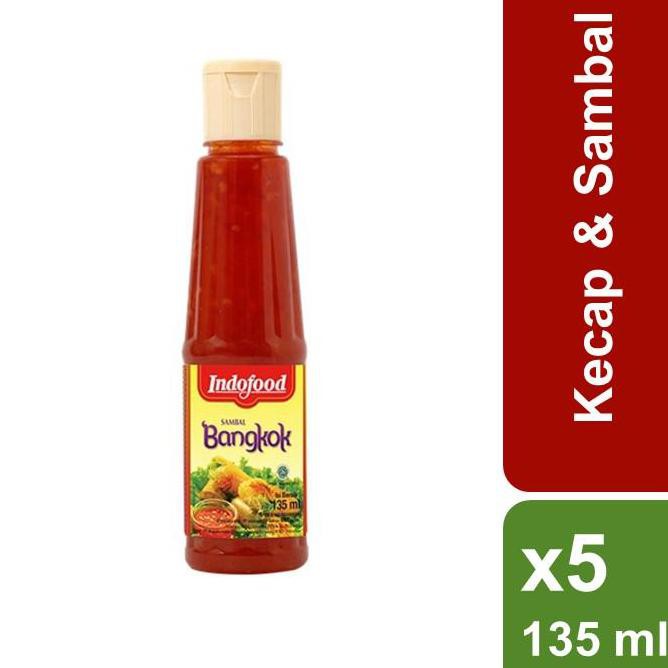 

( BAYAR DITEMPAT ) Indofood Sambal Bangkok Asam Manis 135 ml x 5 Pcs